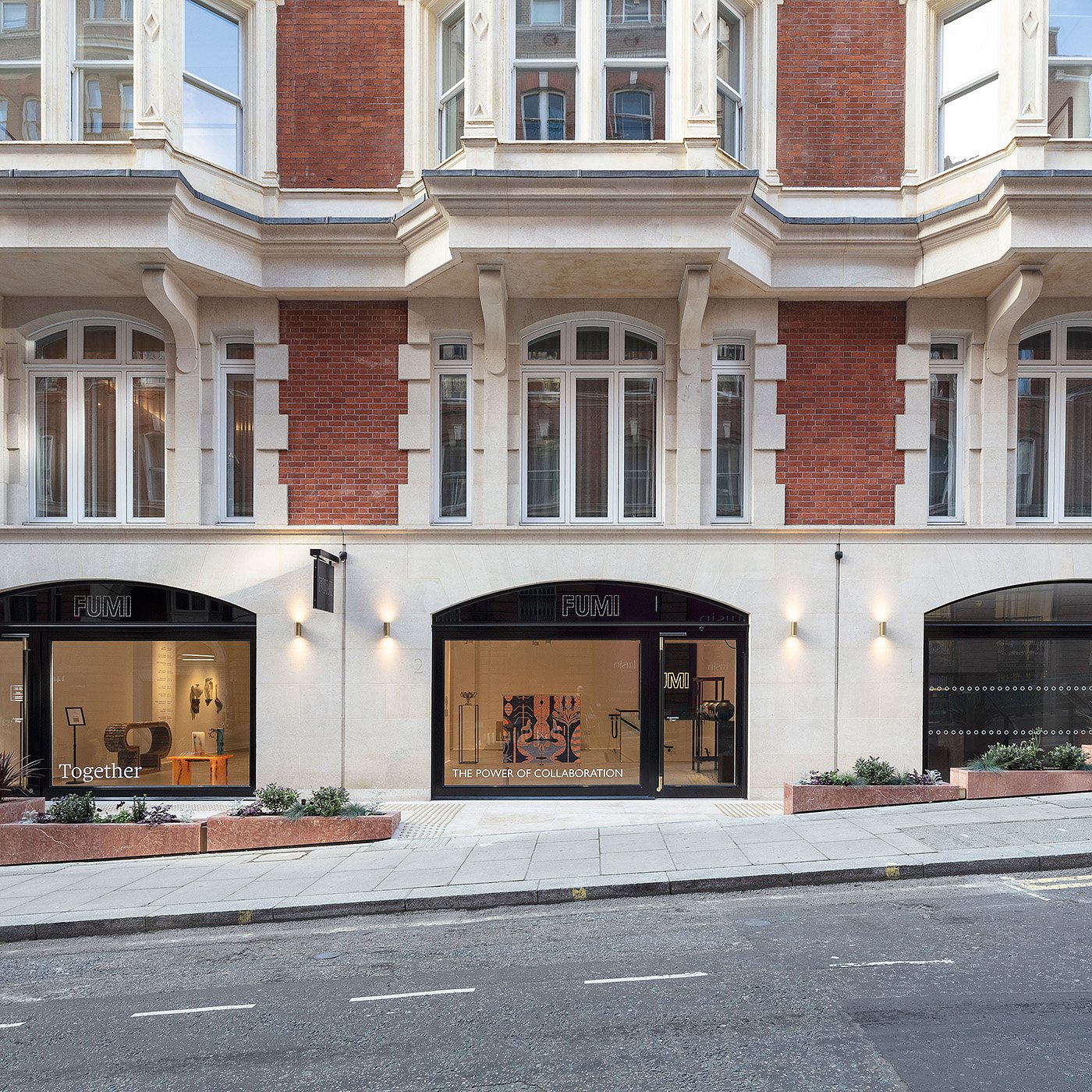 Refurbished street frontage of 1 Grafton Street in Mayfair, London showing restored historic façade and elegant design