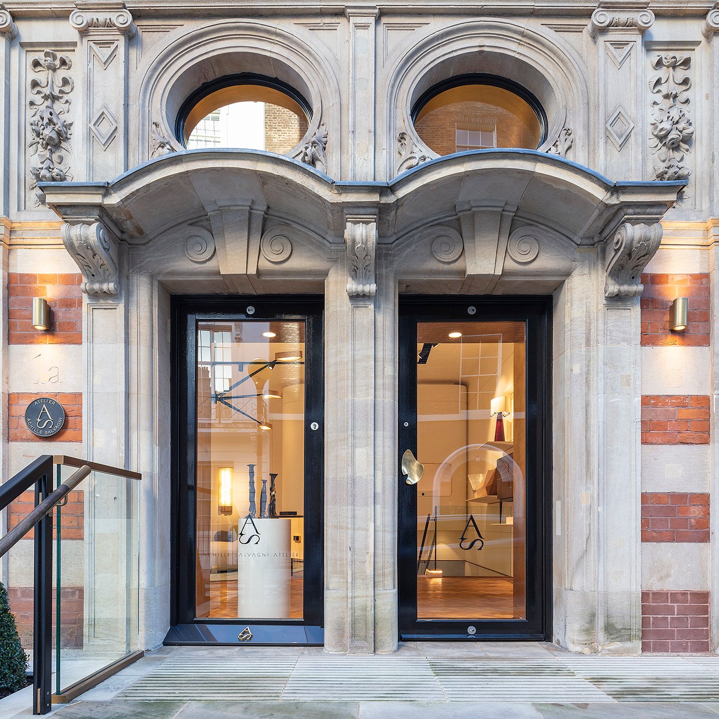 Refurbished street frontage of 1 Grafton Street in Mayfair, London showing restored historic façade and elegant design