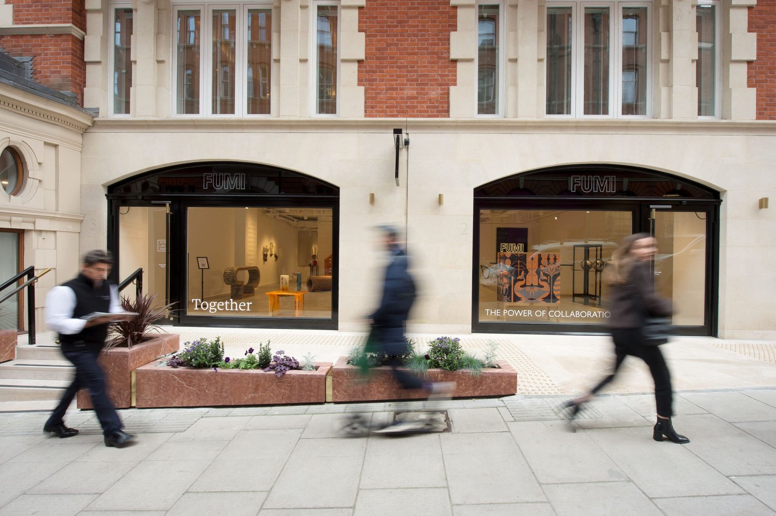 Refurbished street frontage of 1 Grafton Street in Mayfair, London showing restored historic façade and elegant design